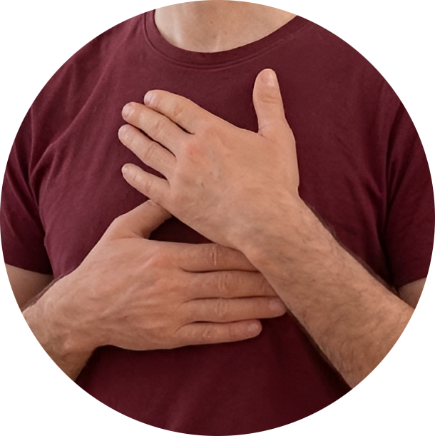 Hand aufs Herz